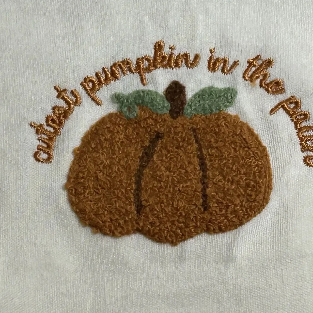 NWOT Lila & Jack Cutest Pumpkin In The Patch Long Sleeve Bodysuit Autumn - 6-9 M